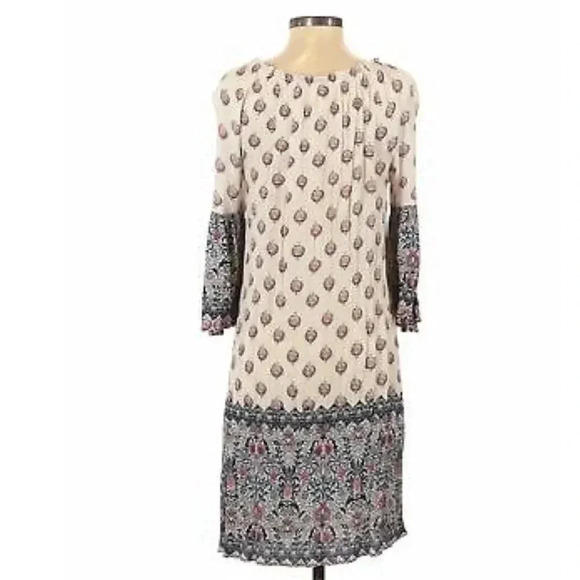 Style & Co casual tunic maxi multicolor dress boho size Small - Picture 3 of 8